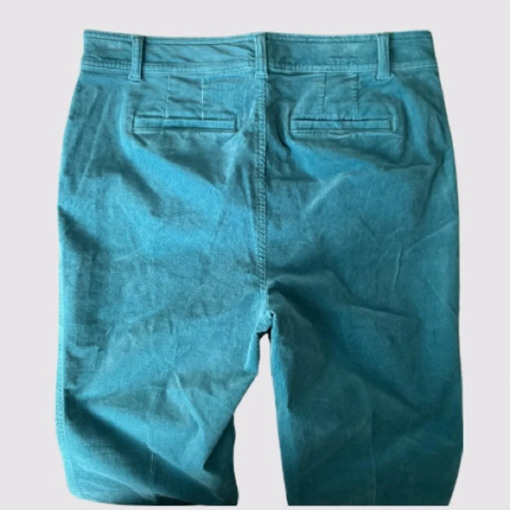 Talbots Boot-cut Corduroy Stretch Pants Teal Size 12 NWT - Picture 7 of 13